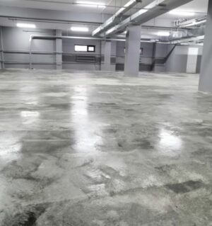 упрочненный бетонный пол